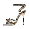 Rose Gold Mirror Ruffle Heel