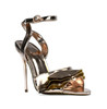 Rose Gold Mirror Ruffle Heel