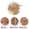 Fiber Long Straight Burgundy Patinum 613 Blonde  Synthetic Lace Front
