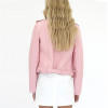 Vintage Black PU Leather Jacket Outerwear