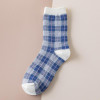 4Pairs Plaid Stripe Crew Socks Set
