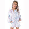 Lantern Long Sleeve Tie-dye Printed Sports Tracksuit