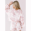 Lantern Long Sleeve Tie-dye Printed Sports Tracksuit
