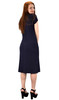 Turtle Neck Short Sleeve Bodycon Midi Dress