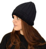 Unisex Thick Knitted Double Layer Fleece Lined Winter Beanie Hat Cap