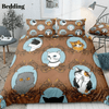 Different Cat Brown Bedding Set