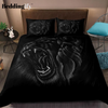 Black Lion Pattern Bedding Set