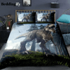 3D T-Rex Primitive Forest Dinosaurs Bedding Set