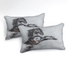 Black Horse Grey Bedding Set