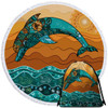 The Original  Dolphin Dreaming Round Beach Towel Set