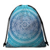 Mandala Blues Round Beach Towel Set
