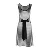 Striped Dress with Tie Waist