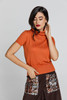 Brown A Line Midi Skirt