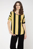 Sheer Detail Stripe Top