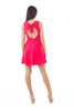Bow Detail Skater Dress Red