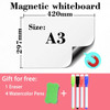 Magnetic Weekly Monthly Planner Table Dry Erase Whiteboard Fridge Sticker Bulletin Board 297MM*420MM Size Gift 4 Pen 1 Eraser