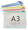 Stationery Storage Folder File Folder Waterproof Zipper File Organizer Folders Pvc Bag Portfolio Paper Storage Office Organizers