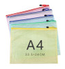Stationery Storage Folder File Folder Waterproof Zipper File Organizer Folders Pvc Bag Portfolio Paper Storage Office Organizers