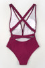 RED DEEP V-NECK ONE-PIECE SWIMSUIT
