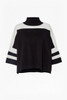 Color Block High Neck Top