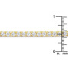 Goldtone Finish Victorian Cubic Zirconia Tennis 8 Inch Bracelet