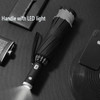 VIP Drop Shipping Men's Automatic Car Umbrella Foldable Windproof With Flashlight Business Umbrella Creative LED Light