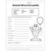 Animal Word Scramble Free Printable