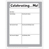 Celebrating Me Polka Dots Border Worksheet Free Printable