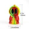 Ghost Figure Silicone Pipe Water Bubbler w/ Glass Bowl
