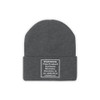 This Product Contains Nicotine Addictive Chemical Warning Beanie Hat