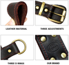 Genuine Leather Dog Harness Brown Walking Training Harnesses