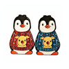 Merry Christmas Penguins Enamel Pins