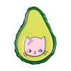Cat In A Avocado Enamel Pin