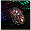ThinkGame Backlight USB Wired Gaming Keyboard 2400DPI LED Mouse Combo with Mouse Pad