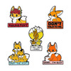 Fox Quotations Enamel Pins