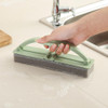 Folding Brush with Handle Household Strong Decontamination Tile Glass Cleaning Brush Sponge