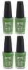 Lot of 4 - Nyc New York in a Minute Quick Dry Nail Polish High Line Green #298