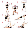 Portable Pilates Bar Kit With Resistance Band Exercise Stick