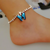 Butterfly Rhinestone Anklet