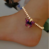 Butterfly Rhinestone Anklet