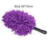 Auto Car Glass Mirror Window Windshield Nanofiber Handle Cleaning Brush Tool