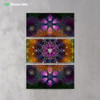 Geometric Color by Yantrart 3-Piece Canvas