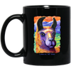Llama by Tocher - Black Mugs