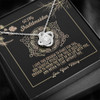 To My Shieldmaiden, Fight For You Love Knot  Gift Best Friend Necklace, Soul Sister, Bridesmaid Gift, Bestie Gift  Girlfriend Gift Ideas