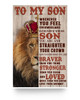 Lion Poster to My Son Whenever You Feel overwhelmed Remember Whose Son You are& straighten Your Crown Always You are Love Your Mommy Canvas -Poster Wall Hanging Home Lion Poster to My Son Whenever You Feel overwhelmed Remember Whose Son You are& straighten Your Crown Always You are Love Your Mommy Canvas -Poster Wall Hanging Home