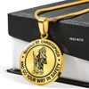 Stainless Steel SAINT CHRISTOPHER Necklace Pendant -Behold St. Christopher and Go your Way in Safety - Religious jewelry good wishes to travelers Gifts For Son, Grandson, Granddaughter, daughter