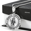 Stainless Steel SAINT CHRISTOPHER Necklace Pendant -Behold St. Christopher and Go your Way in Safety - Religious jewelry good wishes to travelers Gifts For Son, Grandson, Granddaughter, daughter