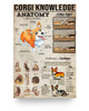 Poster Corgi Knowledge - Wall Art Home Decor Gifts to my Mom-Dad