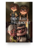 Molomon Carl Fredricksen and Ellie Posters UP to My Wife Awesome Gifts Decor Bedroom, Living Room 24x36 Print 16x24 Poster