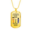 To My Brother Dog Tag Necklace For Men -Dragon Ball Z- Goku Vegeta Necklace Pendant Gold 18k and Stainless Steel Dog Tag - Gift Ideas for Brother